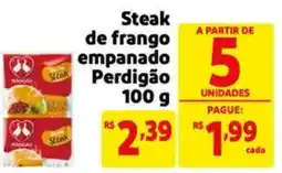 Extra Supermercado Steak de frango empanado Perdigão oferta