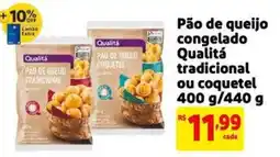 Extra Supermercado Pão de queijo congelado Qualitá tradicional ou coquetel oferta
