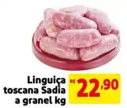 Extra Supermercado Linguiça toscana Sadia a granel oferta