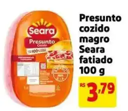 Extra Supermercado Presunto cozido magro Seara fatiado oferta