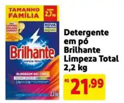 Extra Supermercado Detergente em pó Brilhante Limpeza Total oferta