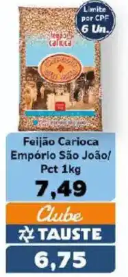 Supermercados Tauste Feijão Carioca Empório São João/ Pct oferta