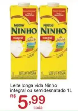 Giga Atacado Leite longa vida Ninho integral ou semidesnatado oferta