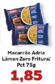 Supermercados Tauste Macarrão Adria Lámen Zero Fritura/ Pct oferta
