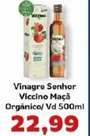 Supermercados Tauste Vinagre Senhor Viccino Maçã Orgânico/ Vd oferta