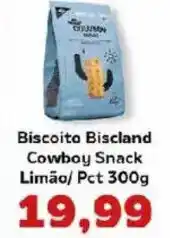 Supermercados Tauste Biscoito Biscland Cowboy Snack Limão/ Pct oferta