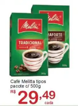 Giga Atacado Café Melitta tipos pacote c/ oferta