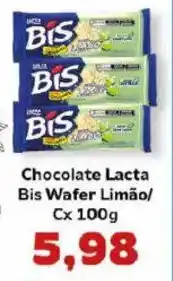 Supermercados Tauste Chocolate Lacta Bis Wafer Limão oferta