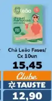 Supermercados Tauste Chá Leão Fases/ oferta