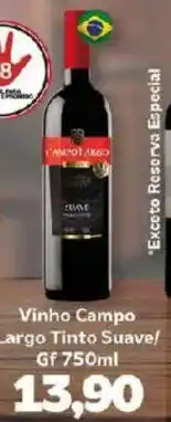 Supermercados Tauste Vinho Campo Largo Tinto Suave/ Gf oferta