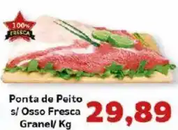 Supermercados Tauste Ponta de Peito s/ Osso Fresca Granel oferta