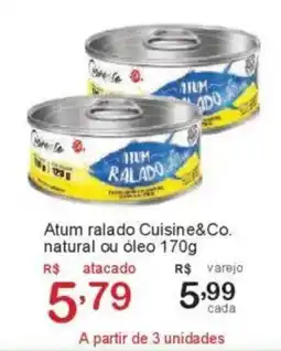 Giga Atacado Atum ralado Cuisine&Co. natural ou óleo oferta