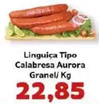 Supermercados Tauste Linguiça Tipo Calabresa Aurora Granel oferta