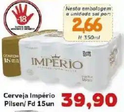 Supermercados Tauste Cerveja Império Pilsen/ Fd c oferta