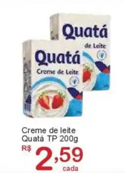 Giga Atacado Creme de leite Quatá TP oferta