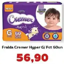Supermercados Tauste Fralda Cremer Hyper G/ Pct 60un oferta
