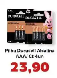 Supermercados Tauste Pilha Duracell Alcalina AAA/ Ct 4un oferta