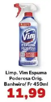 Supermercados Tauste Limp. Vim Espuma Poderosa Orig. Banheiro/ Fr oferta