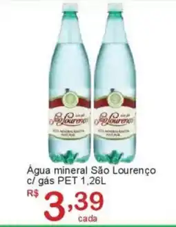 Giga Atacado Água mineral São Lourenço c/ gás PET oferta