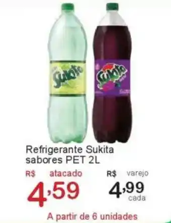 Giga Atacado Refrigerante Sukita sabores PET oferta