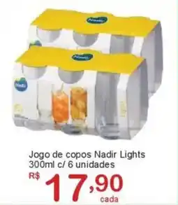 Giga Atacado Jogo de copos Nadir Lights oferta