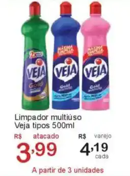 Giga Atacado Limpador multiuso Veja tipos oferta