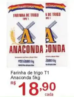 Giga Atacado Farinha de trigo T1 Anaconda oferta