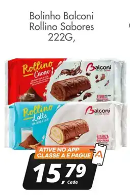 Delta Supermercados Bolinho Balconi Rollino Sabores oferta