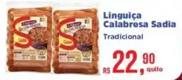 Supermercados Mateus Linguiça Calabresa Sadia Tradicional oferta