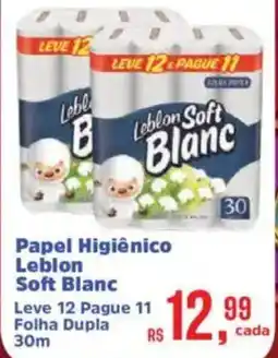 Supermercados Mateus Papel Higiênico Leblon Soft Blanc oferta