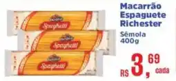 Supermercados Mateus Macarrão Espaguete Richester Semola oferta