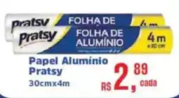 Supermercados Mateus Papel Alumínio Pratsy oferta
