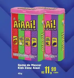 Supermercados Mateus Goma de Mascar Kids Zone Aiaai oferta