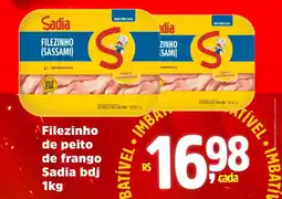 Sj Supermercados Filezinho de peito de frango Sadia bdj oferta