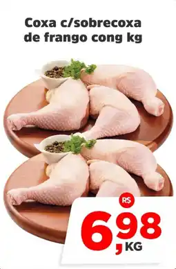 Sj Supermercados Coxa c/sobrecoxa de frango cong oferta