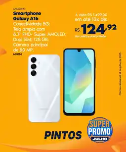 Lojas Pintos SAMSUNG Smartphone Galaxy A16 oferta
