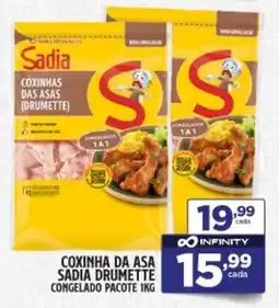 Preço & Cia Coxinha da asa sadia drumette congelado pacote oferta