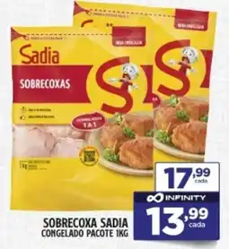 Preço & Cia Sobrecoxa sadia congelado pacote oferta
