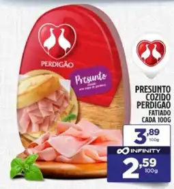 Preço & Cia Presunto cozido perdigao fatiado cada oferta
