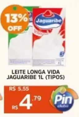 Pinheiro Supermercado Leite longa vida jaguaribe (tipos) oferta