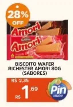 Pinheiro Supermercado Biscoito wafer richester amori (sabores) oferta
