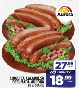 Preço & Cia Linguiça calabresa defumada aurora a granel oferta