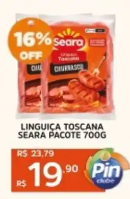 Pinheiro Supermercado Linguiça toscana seara palinguiça toscana seara pacote 700g cote oferta