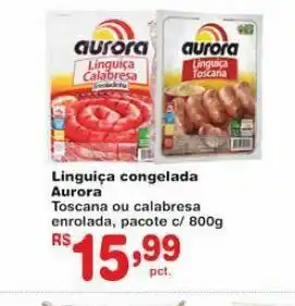 Linguiça congelada aurora