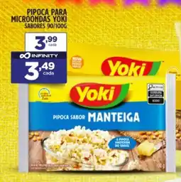 Preço & Cia Pipoca para microondas yoki sabores oferta