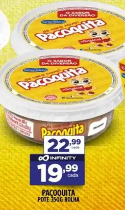 Preço & Cia Pacoquita pote rolha oferta