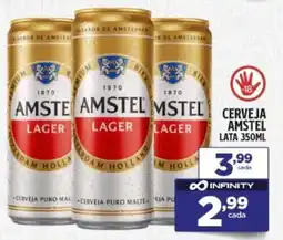 Preço & Cia Cerveja Amstel lata oferta