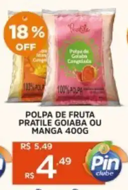 Pinheiro Supermercado Polpa de fruta pratile goiaba ou manga oferta