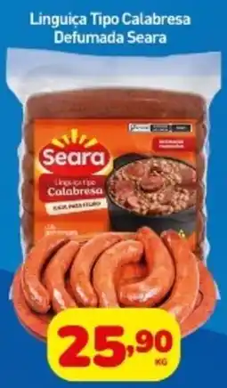 Rede Bom Lugar Linguiça tipo calabresa defumada seara oferta