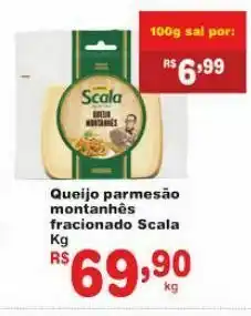 Carrefour Queijo parmesão montanhês scala kg oferta